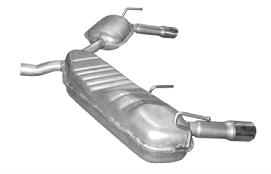 Final absorber end pot exhaust opel vectra C Signum 2.0 2.2 3.0 3.2 V6 chrome