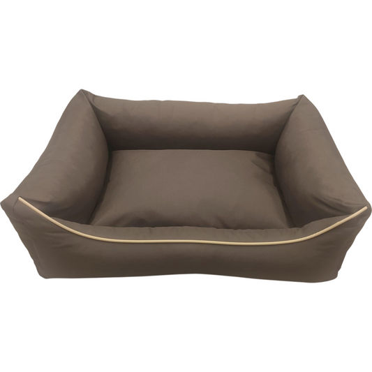 Hundebett Hundekorb Hundekissen Hundesofa Liegeplatz Polyester Korb Gr. M Braun