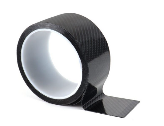 AMiO Carbon Klebeband Wärmeschutzband Schutzklebeband Schwarz 50mm 3m