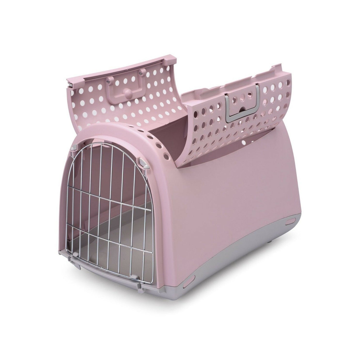 Transportbox Linus Cabrio Hunde Katzen Haustier bis 7 Kg Tierbox Reisebox Pink