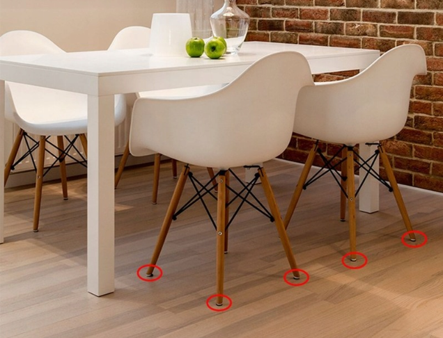 12x Filzgleiter Möbelgleiter robust Filz Stuhlgleiter Gleiter Nagel 20mm Schutz