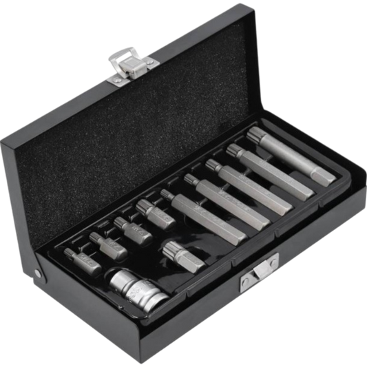 Vielzahn XZN 12-Kant Bit SPLINE Stecknuss Steckschlüssel M5 M6 M8 M10 M12 11tlg