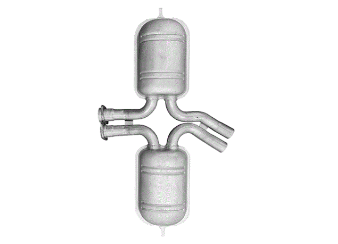 Mittelschalldämpfer Mitteltopf Auspuff für Mercedes S Klasse W126 420SE 500SE