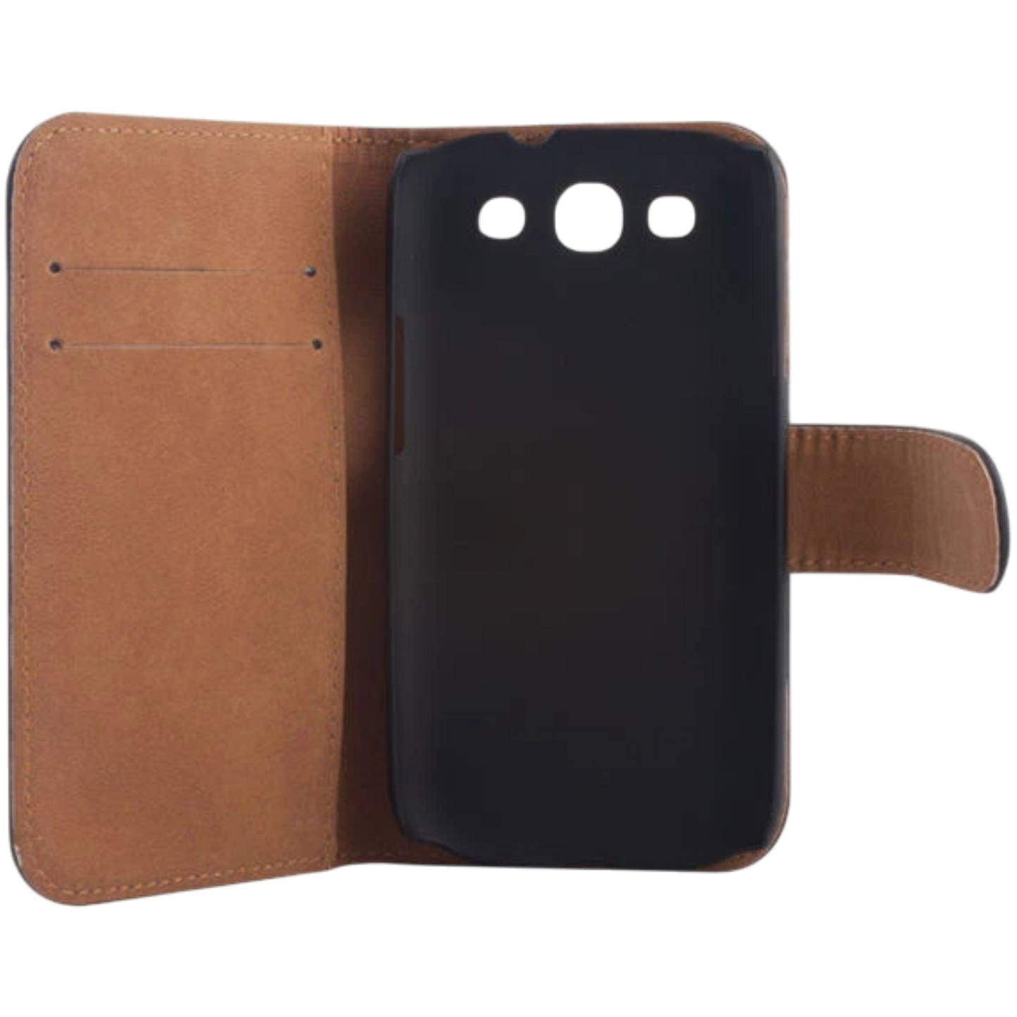 Handyhülle Cover Tasche Hülle Etui Klappetui Schwarz i8190 Galaxy S III mini