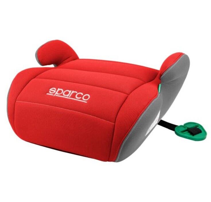 SPARCO F100K KINDERSITZ 6-12 Jahre SITZERHÖHUNG 22-36kg Rot 125-150cm ECE E57