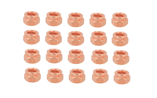 Febi 20 Kupfermutter Krümmer Bund M8x1,25 SW12 Cu-Muttern Auspuff Selbstsichernd