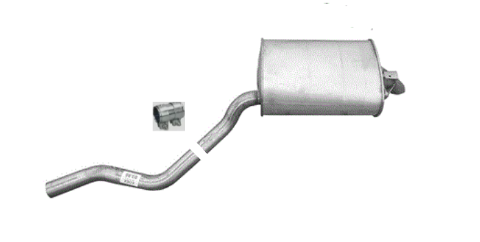 Endschalldämpfer Endtopf Auspuffanlage rechts für BMW 7er E38 730d 1998-2001