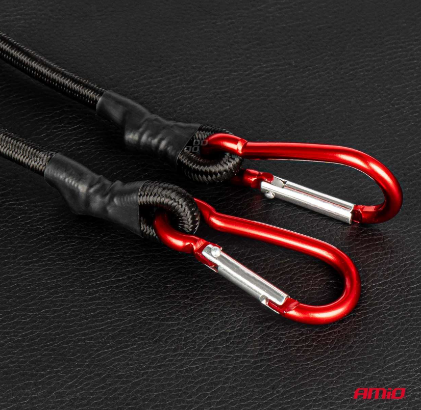 Spanngummi Metall Karabinerhaken Expander Gepäckspanner Gummispanner 8mm 100cm