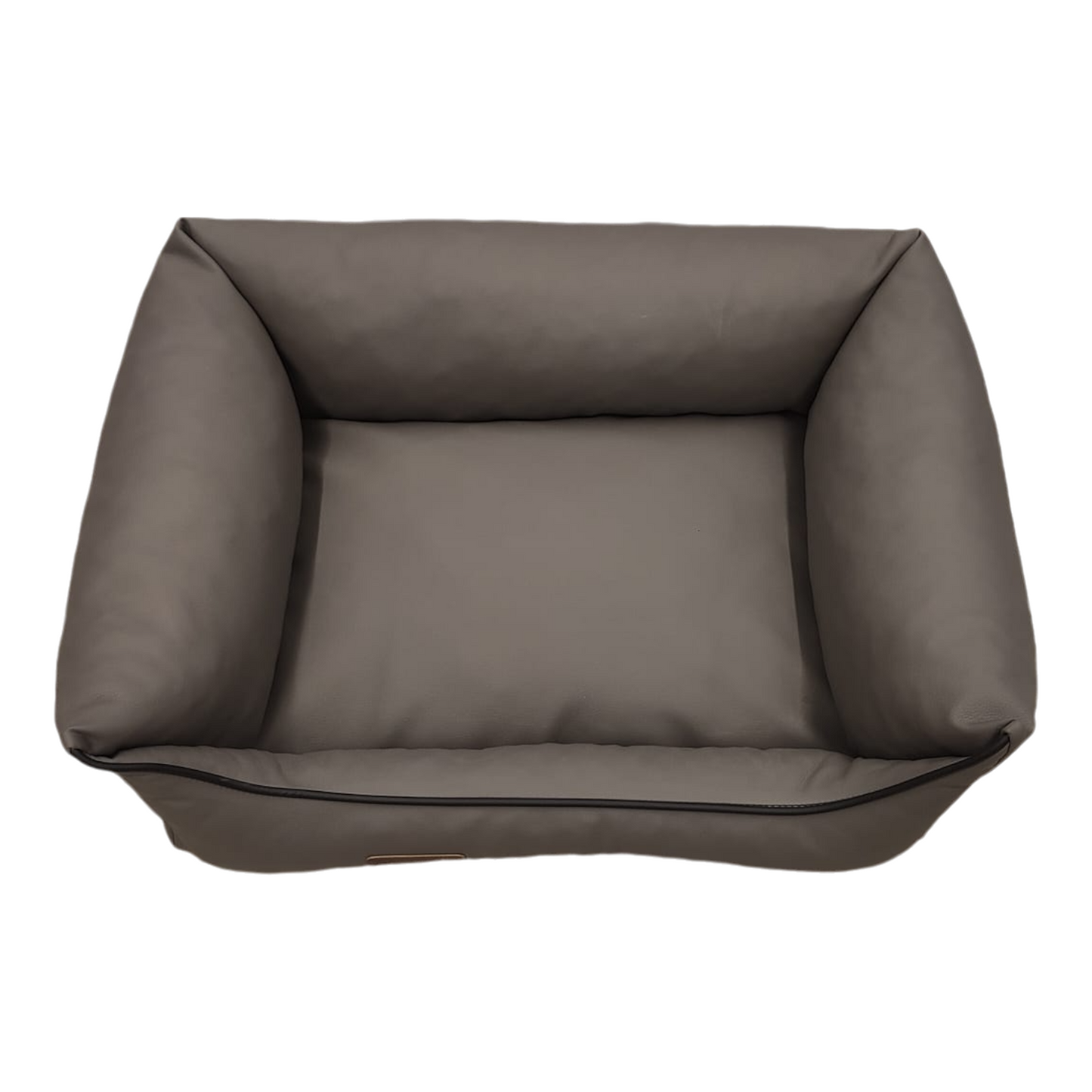 Hundebett Hundekorb Hundekissen Hundesofa Liegeplatz Kunstleder Gr. S Grau