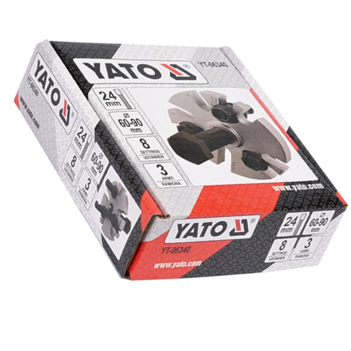 Zahnriemenrad-Abzieher-Satz Steuerräder, 3 Spindel YT-06340 60-90mm Stahl 24mm