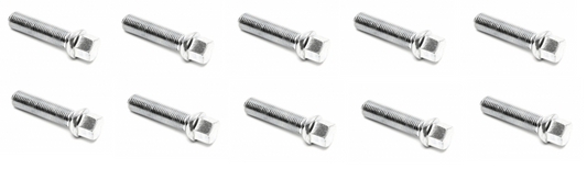 10x Radschraube Radbolzen Felgenschraube M14x1,5x50 Kugelbund SW17 verzinkt