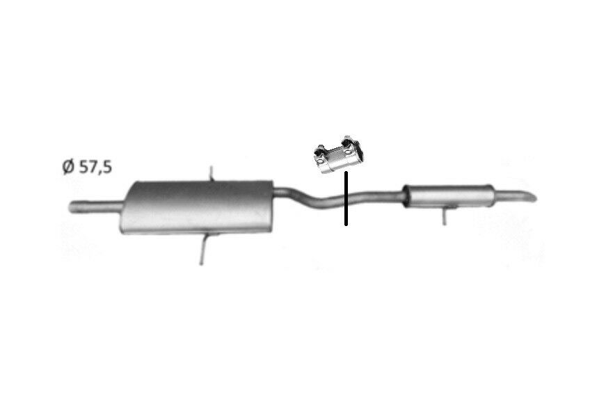 Endschalldämpfer Endtopf Auspuff hinten Dodge Grand Caravan Chrysler Voyager