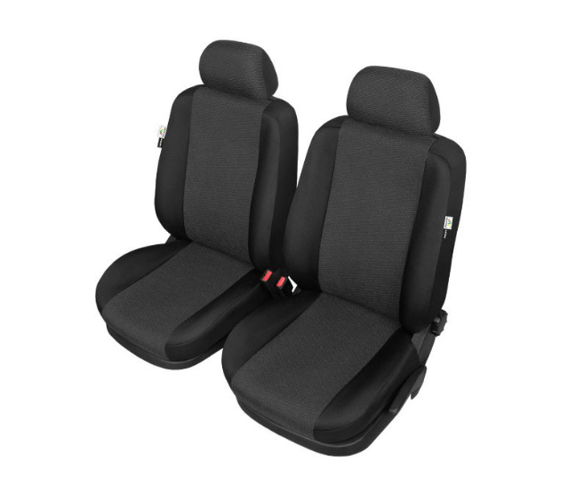Sitzschonbezug Sitzbezüge Autositz Fahrer Beifahrer vorne universal XL schwarz