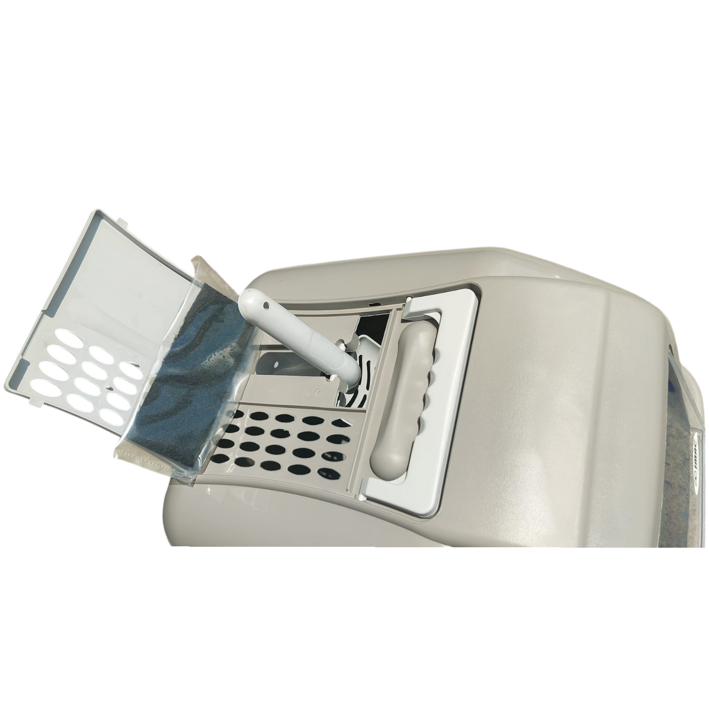 Katzentoilette Katzenklo Cat WC Haubentoilette Filter geschlossen XXL Jumbo Grau