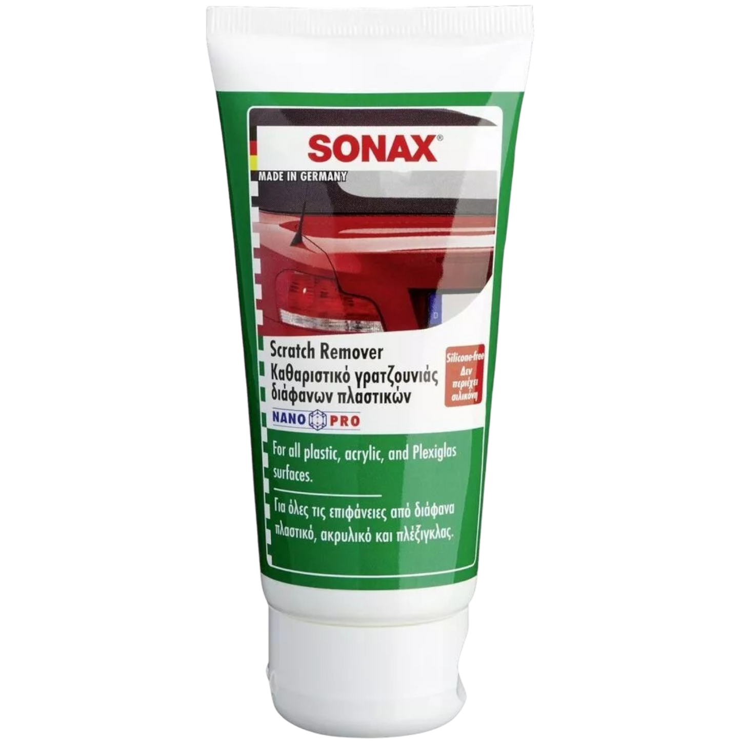 SONAX Kratzer Entferner Kunststoff Scheinwerfer-Polierpaste Acryl Plexiglas