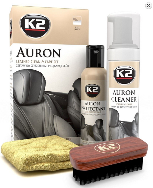 Lederreinigungsset Lederschutz Aufbereitung Lederpflege Innenraum Bürste glanz