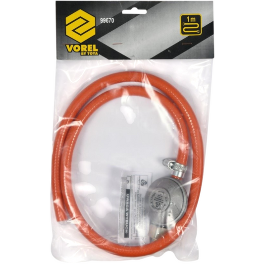 Gasschlauch 1m mit Druckminderer Propan Butan LPG Gasdruckregler Typ 694 37mbar