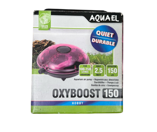 Aquael Oxyboost 150 Aquarium Membranpumpe Lüfterpumpe Pumpe Durchlüfter 150L/h