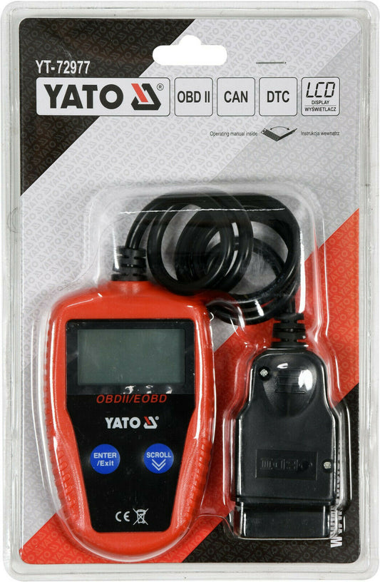 Yato YT-72977 Diagnosegerät OBD II Auto KFZ Scanner Fehlerauslesegerät Universal