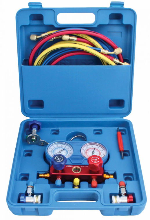 Klimaanlage Druck Messgerät Amatur Verteiler Klima Prüfung Tester Druckuhr R134A