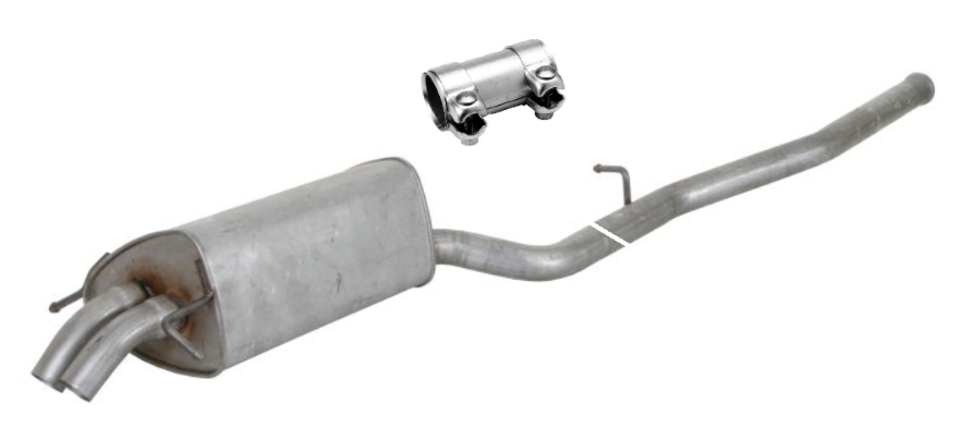 Field silencer Endpuff Exhaust rear C-Class C220 CDI W203 S203 00-03