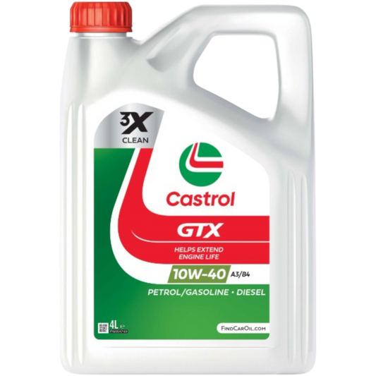 4 liter oil Castrol GTX A3/B4 10W 40 Motoröl Motoroil Mercedes VW Seat