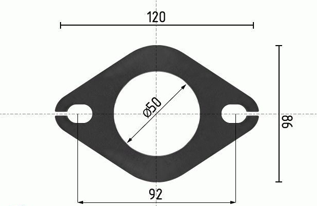 Auspuff Rep. Verbinder Muffe Überwurf Flansch Adapter Ø 50mm für Ford VW