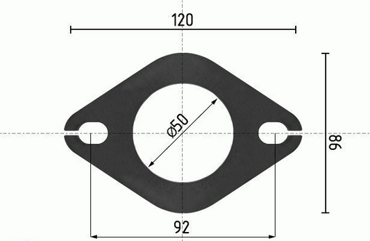Auspuff Rep. Verbinder Muffe Überwurf Flansch Adapter Ø 50mm für Ford VW