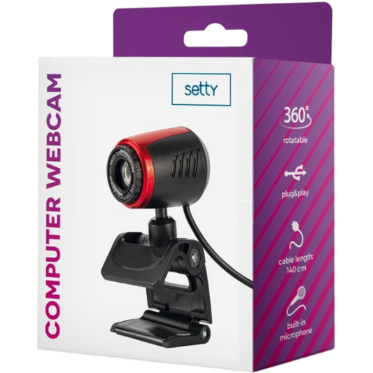 Webcam für PC Desktop Laptop Web USB Camera Plug and Play mit Mikrofon 3,5mm