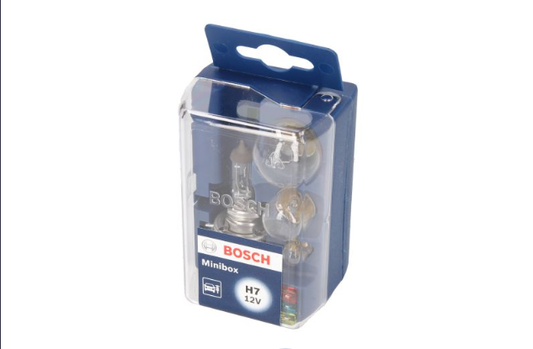 BOSCH H7 Glühlampen-Set Standlicht Sicherungsset Rücklicht Bremslicht Box 12V