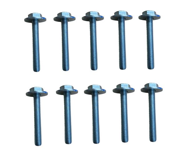 10x Sechskantschrauben M10x70 metrisch Vollgewinde 8.8 verzinkt Bundschraube