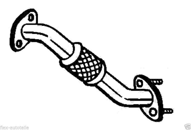 Auspuff flexrohr Mittelrohr Abgasrohr Hosenrohr Hyundai i20 1,2 78PS 2008 PB,PBT