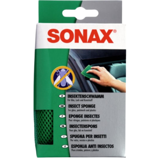 SONAX InsektenSchwamm Reinigungsschwamm Kfz Auto Waschen Putzschwamm 13x9x3,2cm
