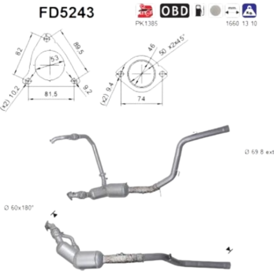 Rußpartikelfilter DPF Dieselpartikelfilter Range Rover IV Sport 3.0 TDV6 SDV6