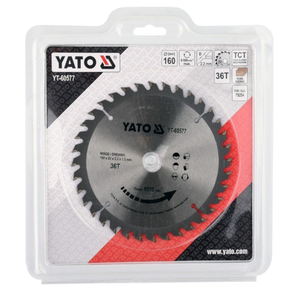Kreissägeblatt HM 160mm x 36T x 2,2/ 1,5 x 20mm Sägeblatt Holztrennscheibe TCT