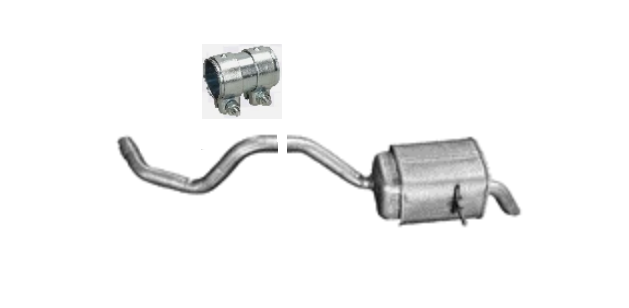 Endschalldämpfer Endtopf Auspuff für Renault Megane IV 1.2 Schrägheck 2015-2019
