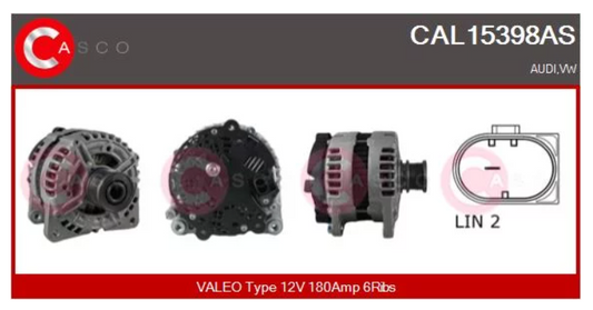 Lichtmaschine Generator 180A für VW Crafter Golf 7 Passat T5 Audi A3 A6 2.0 TDI