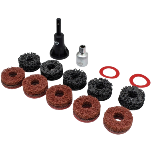 Radnabenschleifer Set Stehbolzen Radmutterbolzen Bremsscheiben Reinigung Kfz