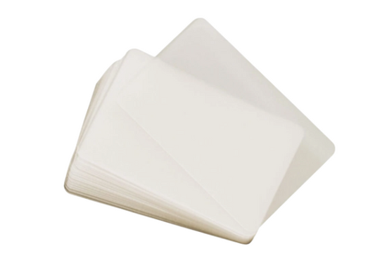 100x Laminierfolien Visitenkarten Kreditkarte Ausweise Folientaschen 60x90mm