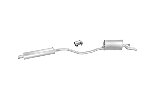 Exhaust complete from cat muffler middle pot main silencer Fiat Punto 176 1.2