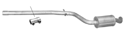 Middle sound dampers mid -puff Mitte Seat Altea XL Leon Toledo 1.6