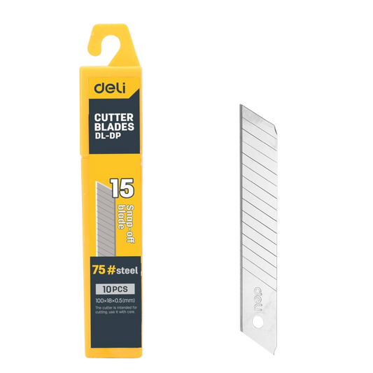 Ersatzklingen 18mm Abbrechklingen 10 stück Teppichmesser Cuttermesser Klingen