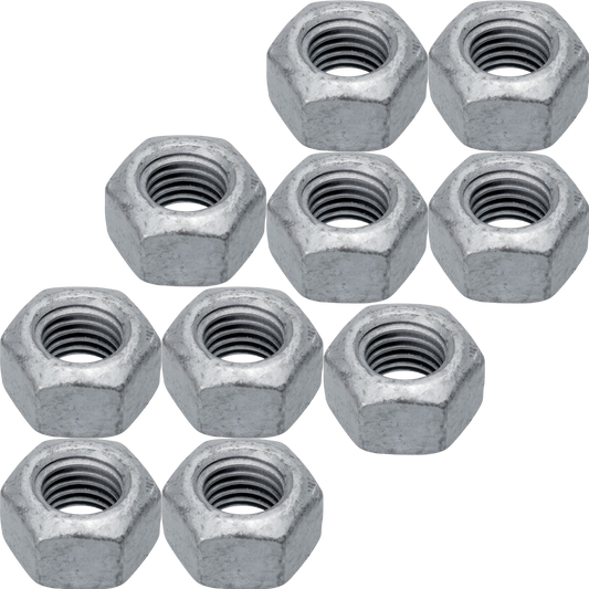 10x Mutter M10x1,5 Stahl verzinkt Abgaskrümmer Auspuff für Audi Seat Skoda VW
