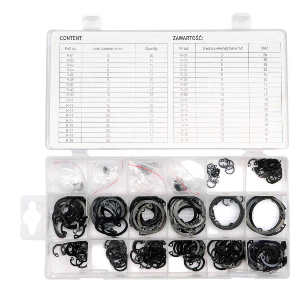 Seegerring Innen Sortiment 300tlg Sicherungsring Sprengring Innendichtungsring