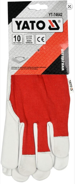 Arbeitshandschuhe Gr 10 XL Montagehandschuhe Schutzhandschuhe Leder dick fest