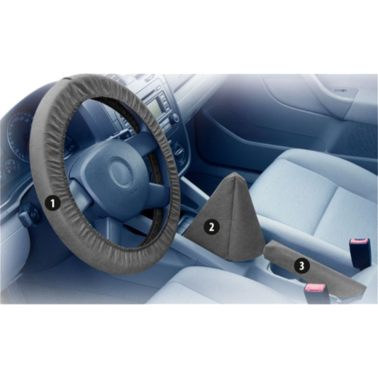 Lenkradbezug Schonbezug Lenkradschoner Werkstatt Schaltknauf Handbremshebel Kfz