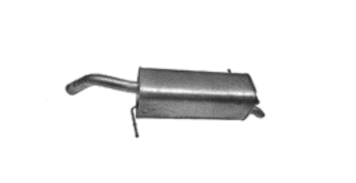 Endschalldämpfer Endtopf Auspuffanlage für Ford Fiesta Hatchback 1.6i 2008-2017