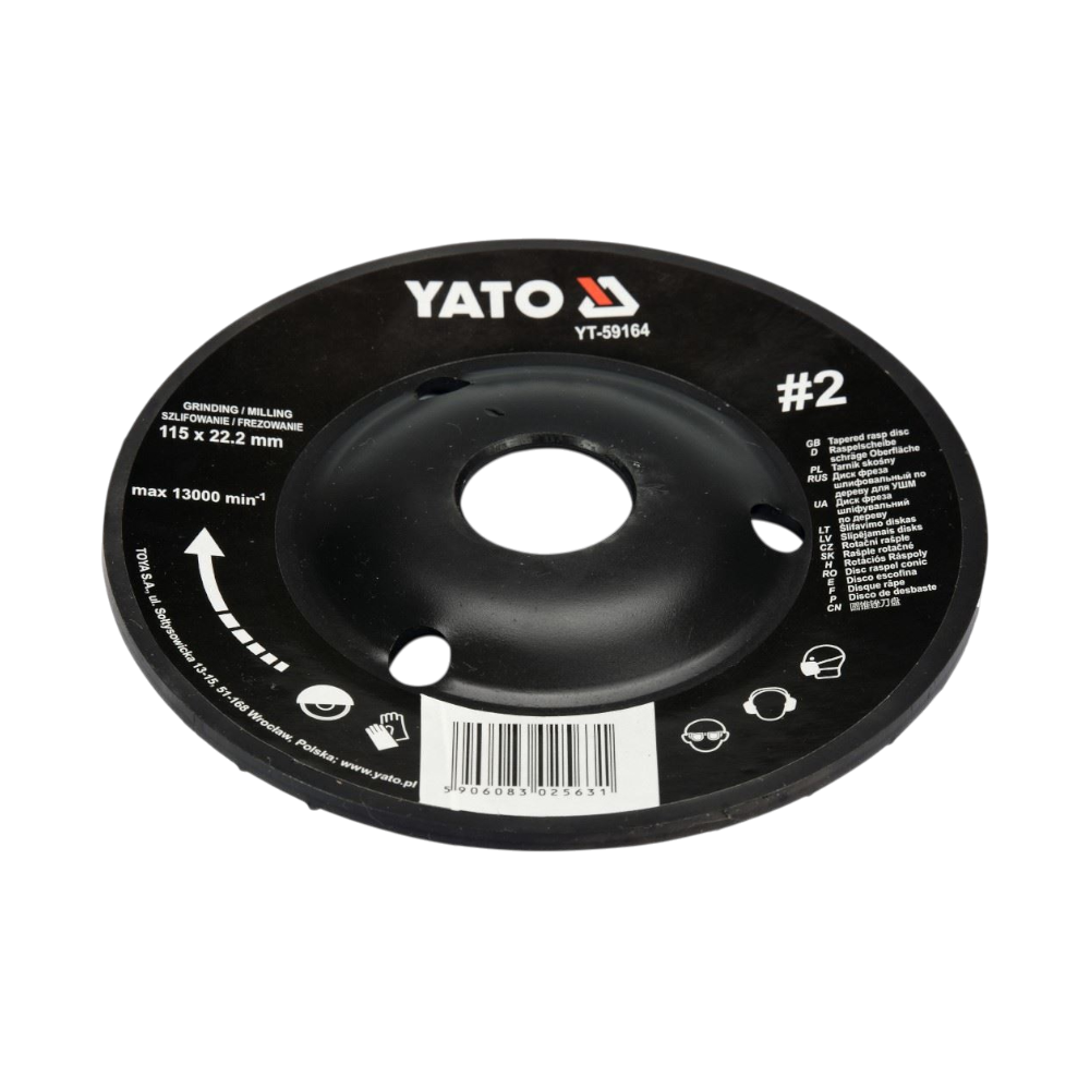 Schleifscheibe Holzraspel 115x22,2mm Raspelscheibe 13000min1 Universalraspel #2