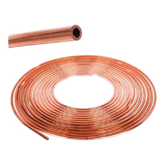 Kupferrohr 4,76mm 10m Kupferleitung Bremsleitung Kraftstoffleitung Gas Wasser