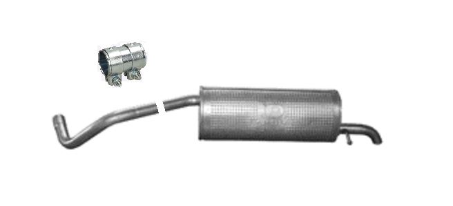 Endschalldämpfer Endtopf Auspuff Abgasanlage für Skoda Fabia III Kombi 1.0 14-22
